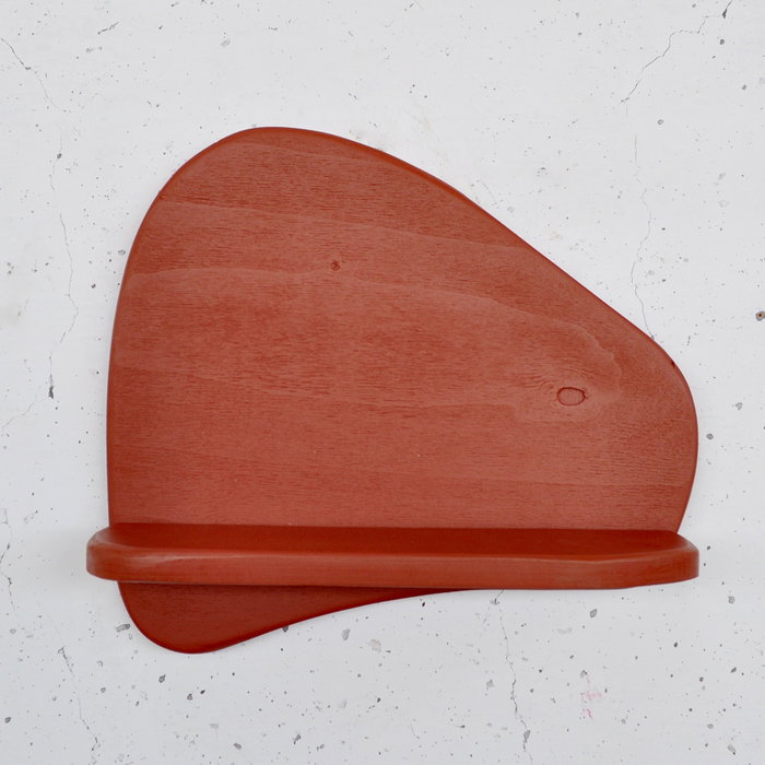 Hanah Home Estantería de Pared de Madera Decorativa Roja